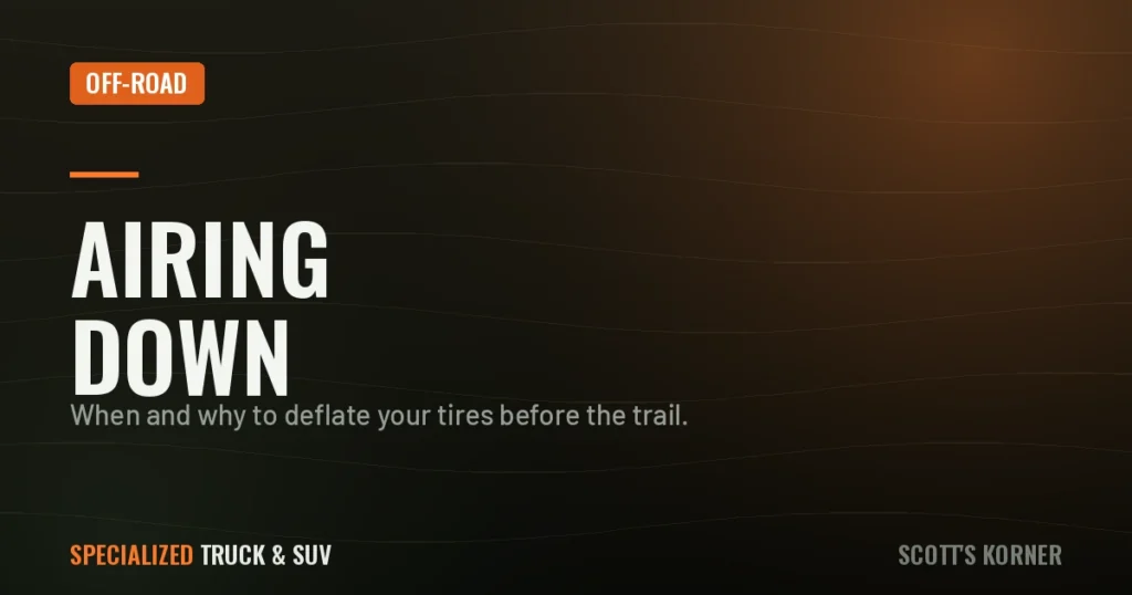 When and Why to Deflate Your Tires